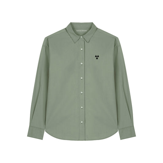 THE NORDIC CORE CASUAL POPLIN SHIRT // Nordic Weed Green