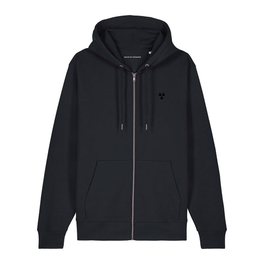 THE NORDIC LW ZIP HOODIE // Nordic Deep Black