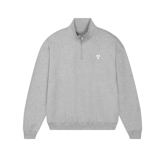 THE NORDIC HW ZIP NECK SWEAT // Nordic Grey Melange