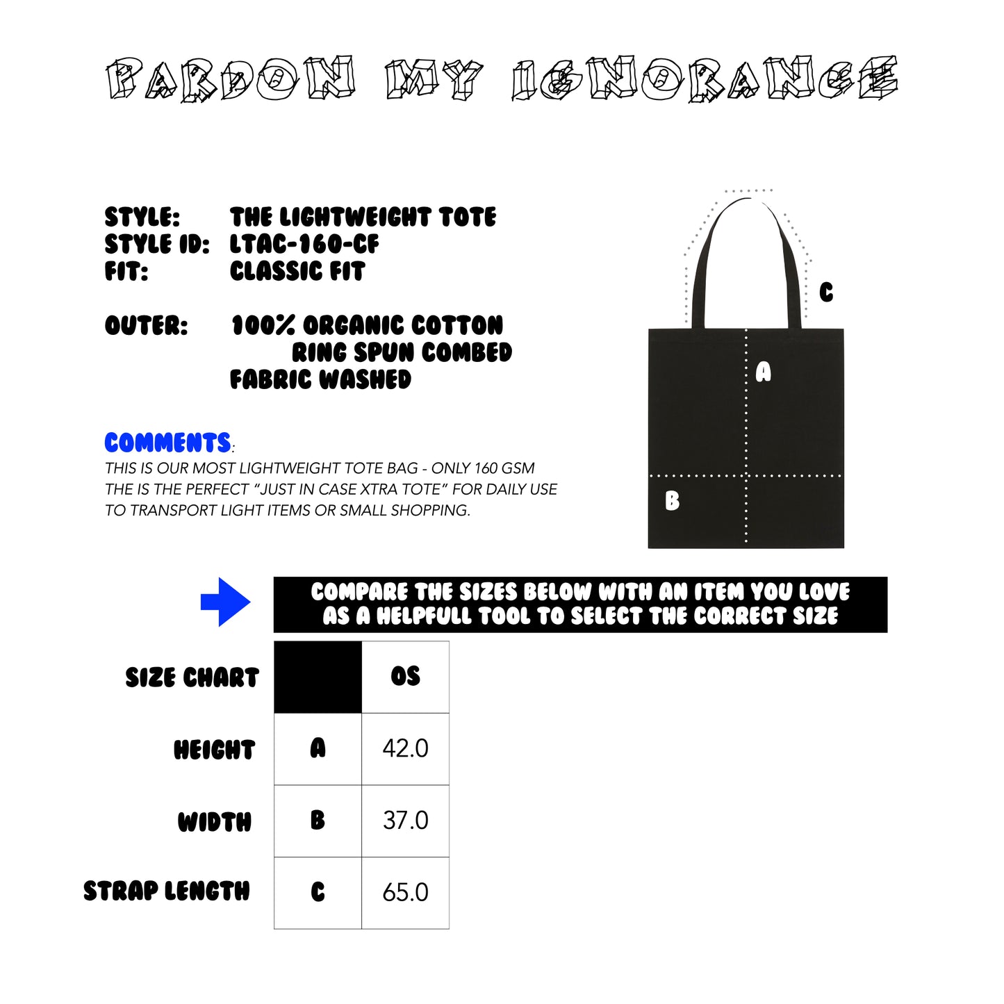 THE NORDIC LW TOTE BAG // Nordic Deep Black