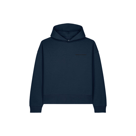 50/50 RECYCLED/ORGANIC COTTON // OVERSIZED HOODIE // NORDIC MIDNIGHT BLUE