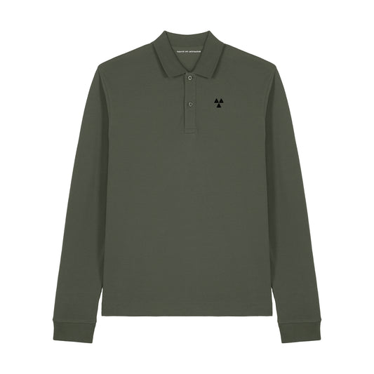 THE NORDIC CORE LONG-SLEEVED POLO-SHIRT // Nordic Forest Green