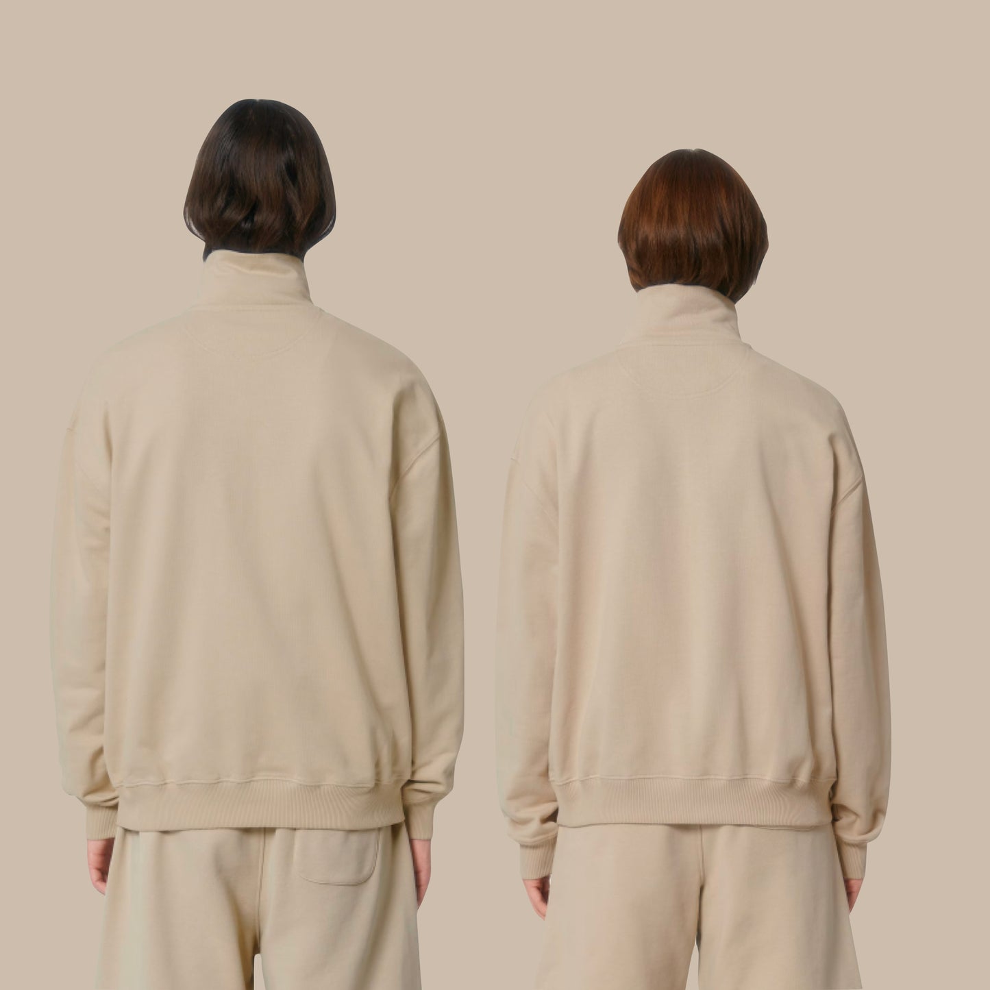 THE NORDIC HW ZIP NECK SWEAT // Nordic Deep Black