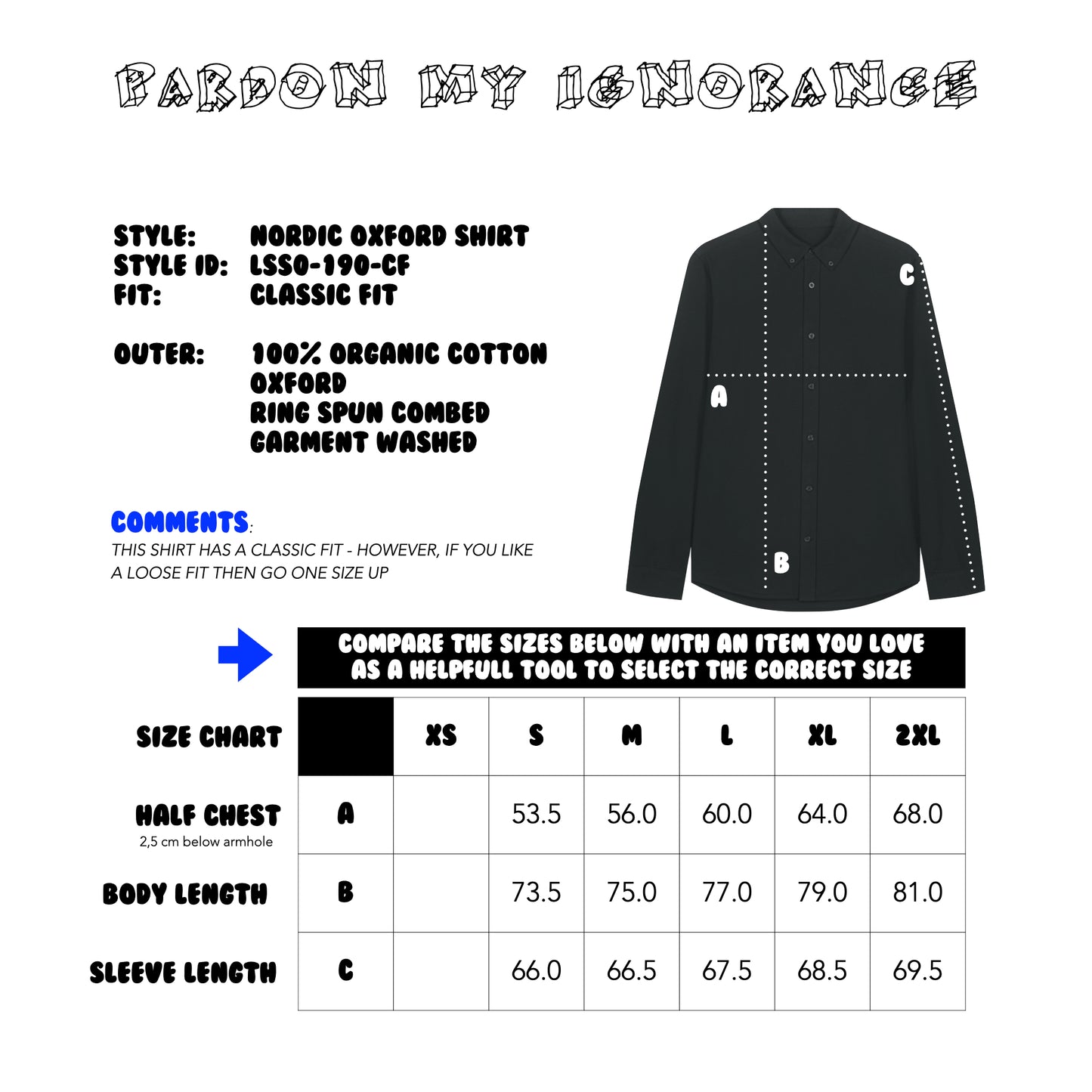 THE NORDIC CORE CASUAL OXFORD SHIRT // Nordic Midnight Blue