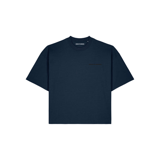 50/50 RECYCLED/ORGANIC COTTON // OVERSIZED TEE // NORDIC MIDNIGHT BLUE