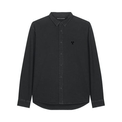 THE NORDIC CORE CANVAS SHIRT // Nordic Garment Dyed Black