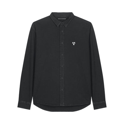 THE NORDIC CORE CANVAS SHIRT // Nordic Garment Dyed Black