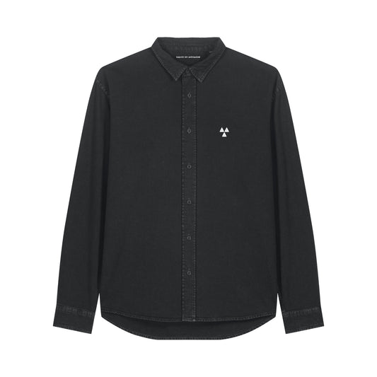 THE NORDIC CORE CANVAS SHIRT // Nordic Garment Dyed Black