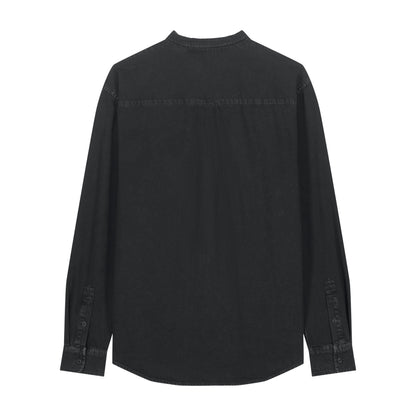 THE NORDIC CORE CANVAS SHIRT // Nordic Garment Dyed Black