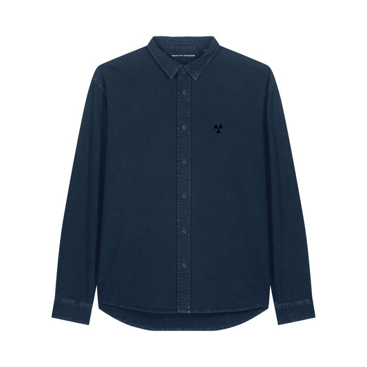 THE NORDIC CORE CANVAS SHIRT // Nordic Garment Dyed Midnight
