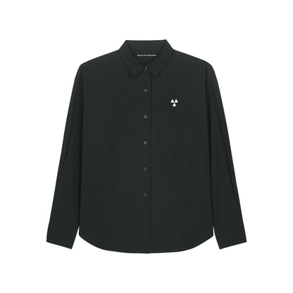THE NORDIC CORE CASUAL POPLIN SHIRT // Nordic Deep Black