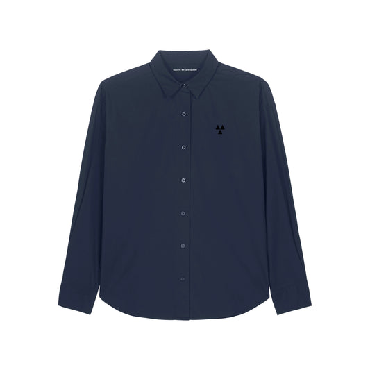 THE NORDIC CORE CASUAL POPLIN SHIRT // Nordic Midnight Blue