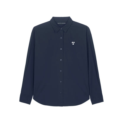 THE NORDIC CORE CASUAL POPLIN SHIRT // Nordic Midnight Blue