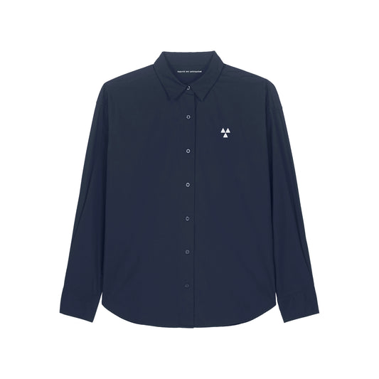 THE NORDIC CORE CASUAL POPLIN SHIRT // Nordic Midnight Blue