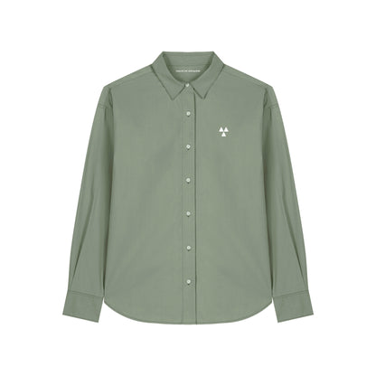 THE NORDIC CORE CASUAL POPLIN SHIRT // Nordic Weed Green