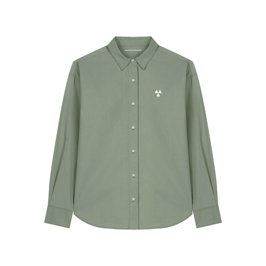 THE NORDIC CORE CASUAL POPLIN SHIRT // Nordic Weed Green
