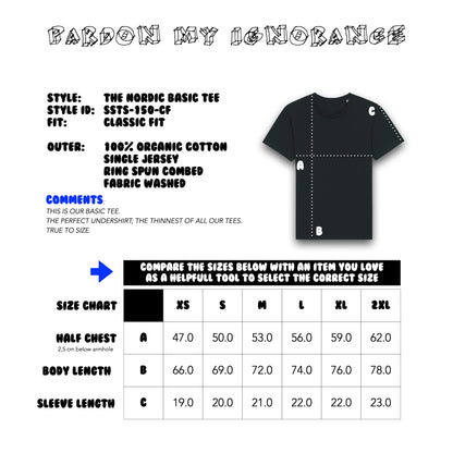 THE NORDIC BASIC TEE // Nordic Deep Black