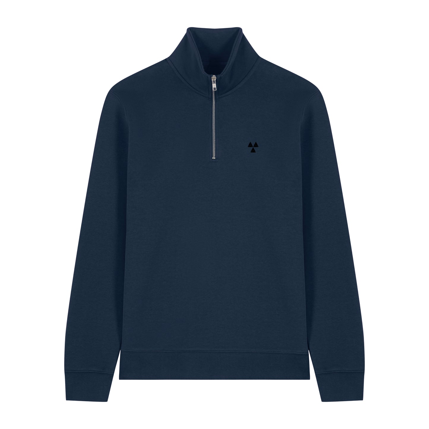 THE NORDIC BASIC ZIP NECK SWEAT // Nordic Midnight Blue