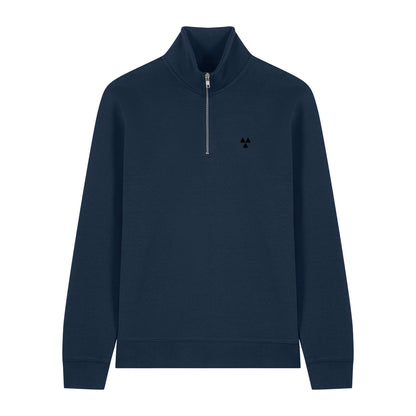 THE NORDIC BASIC ZIP NECK SWEAT // Nordic Midnight Blue