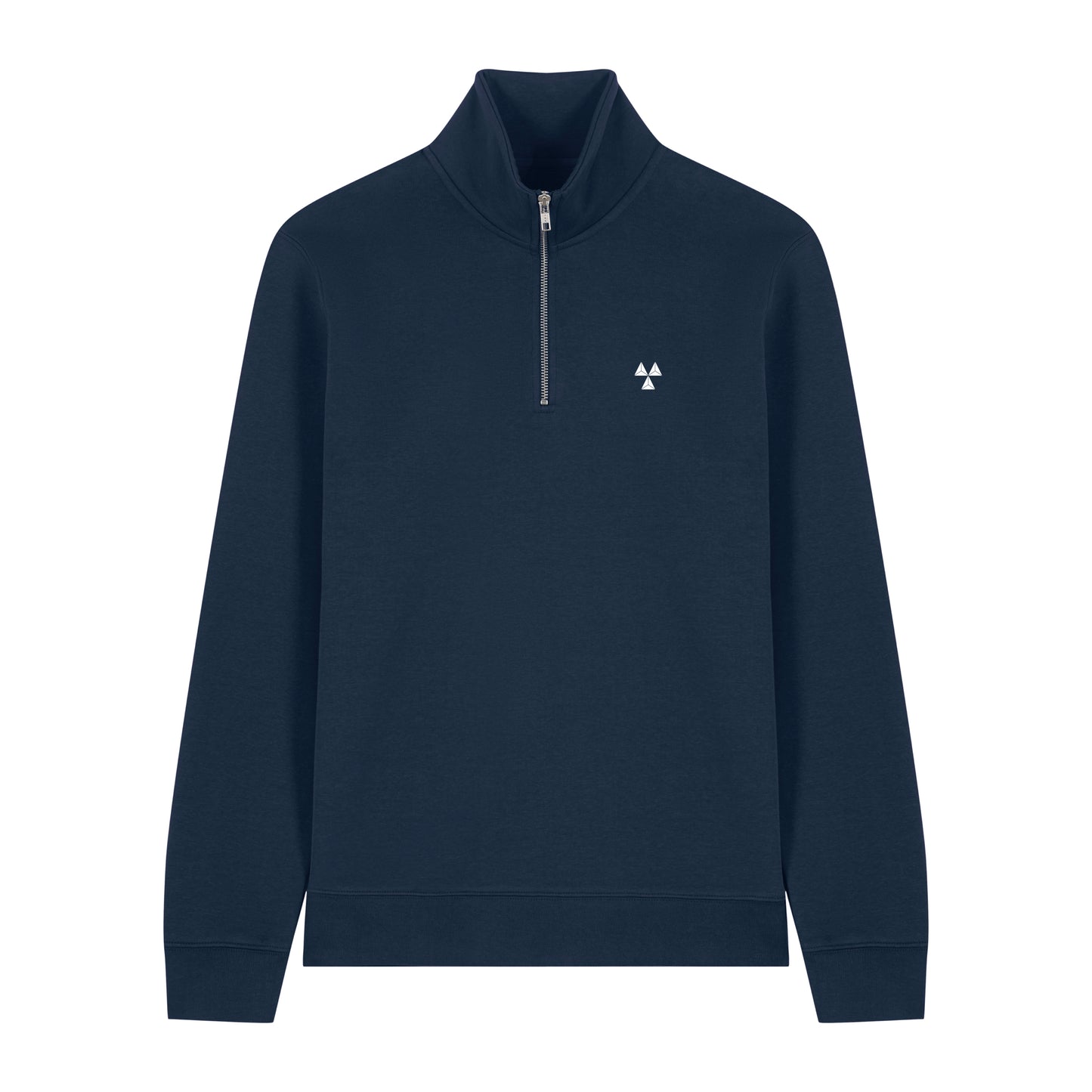THE NORDIC BASIC ZIP NECK SWEAT // Nordic Midnight Blue