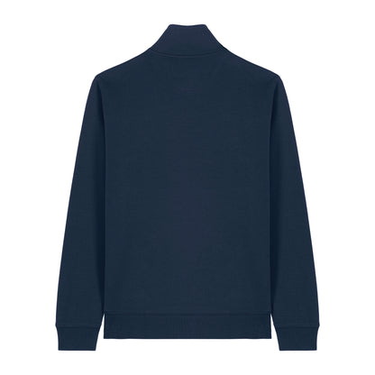 THE NORDIC BASIC ZIP NECK SWEAT // Nordic Midnight Blue