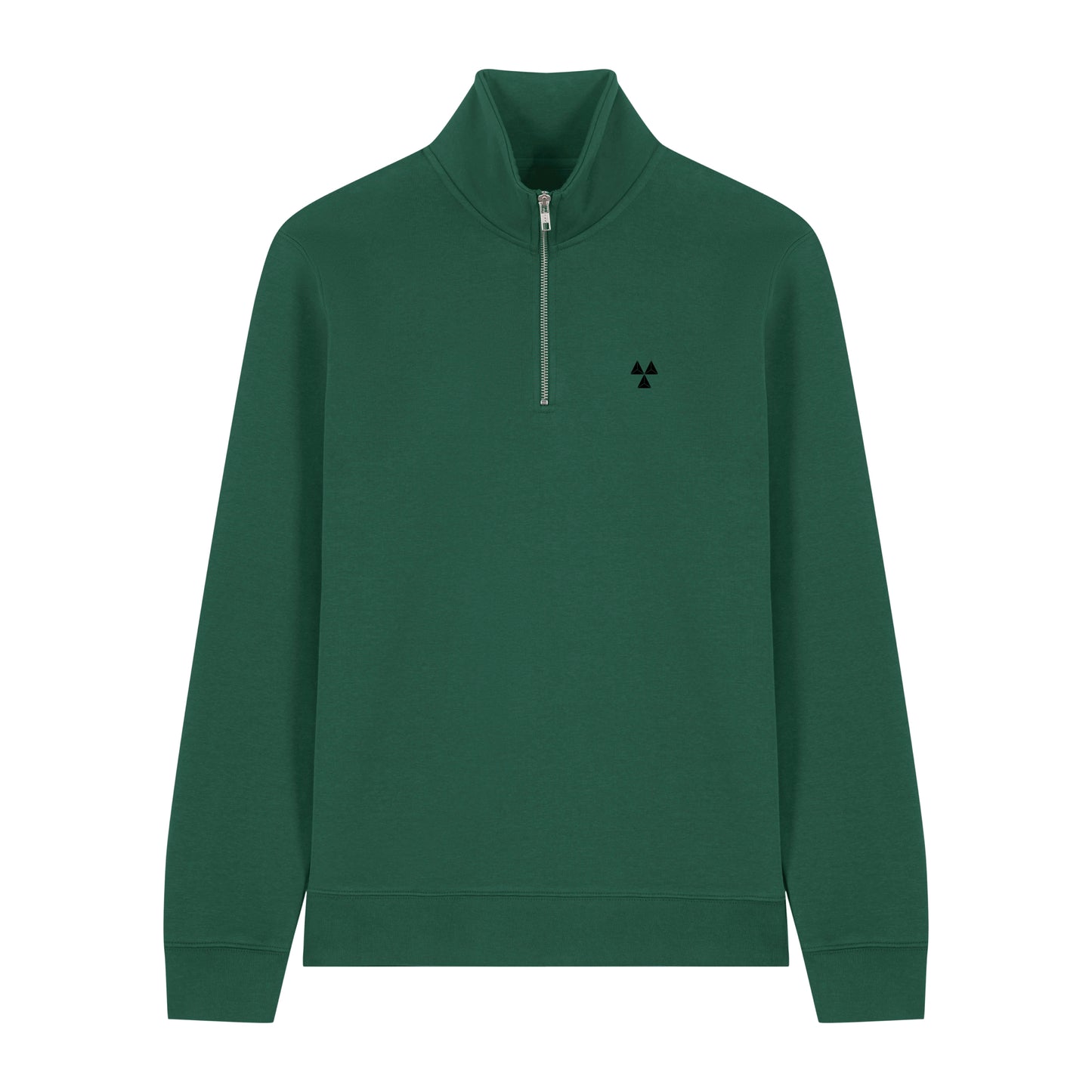 THE NORDIC BASIC ZIP NECK SWEAT // Nordic Field Green