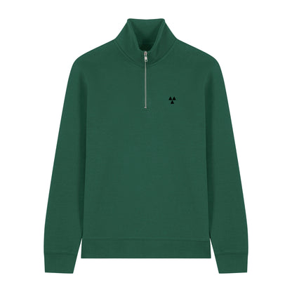 THE NORDIC BASIC ZIP NECK SWEAT // Nordic Field Green