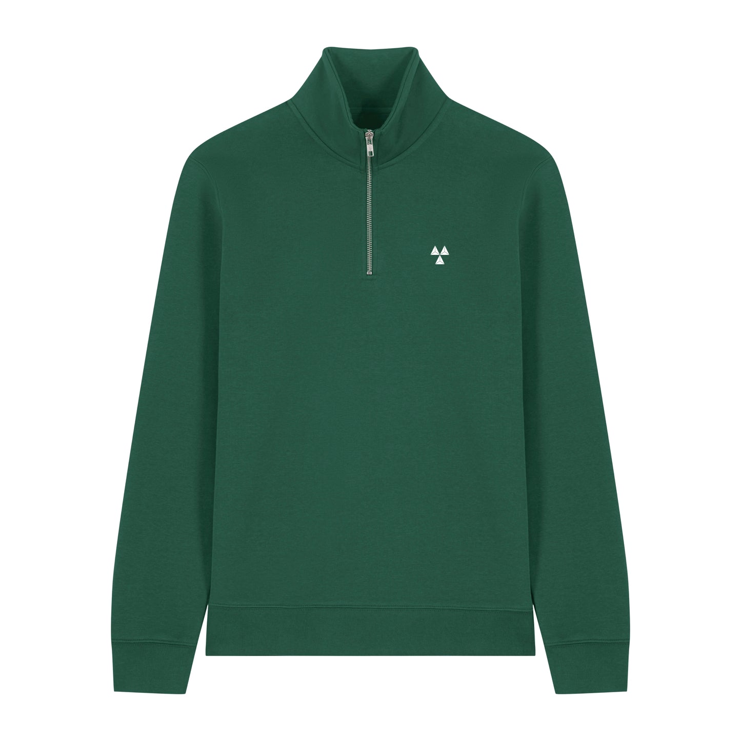 THE NORDIC BASIC ZIP NECK SWEAT // Nordic Field Green