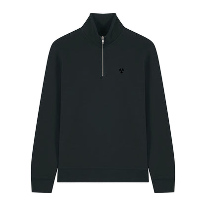 THE NORDIC BASIC ZIP NECK SWEAT // Nordic Deep Black