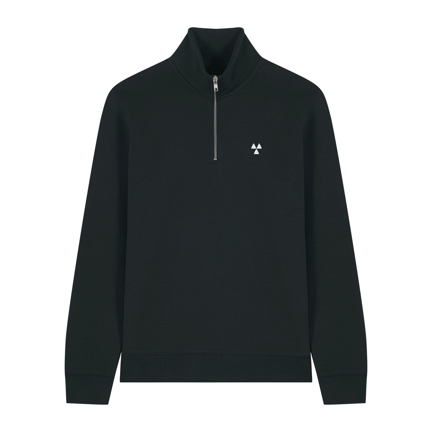 THE NORDIC BASIC ZIP NECK SWEAT // Nordic Deep Black