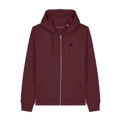 THE NORDIC BASIC ZIP HOODIE // Nordic Blood Red