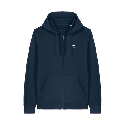 THE NORDIC BASIC ZIP HOODIE // Nordic Midnight Blue
