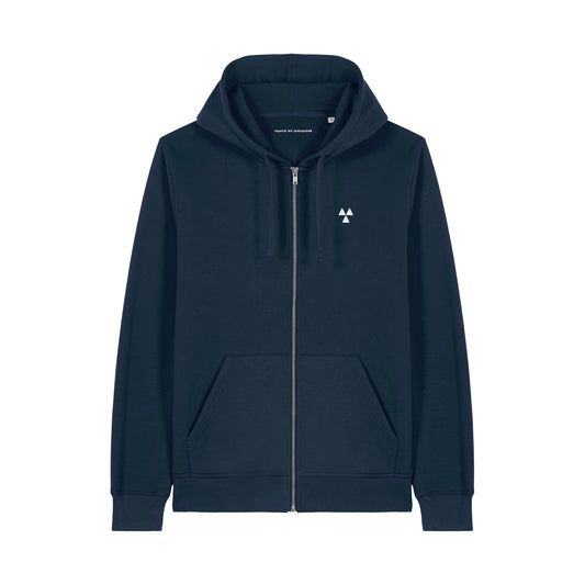 THE NORDIC BASIC ZIP HOODIE // Nordic Midnight Blue