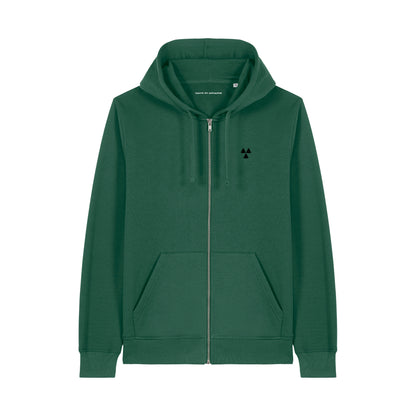 THE NORDIC BASIC ZIP HOODIE // Nordic Field Gren