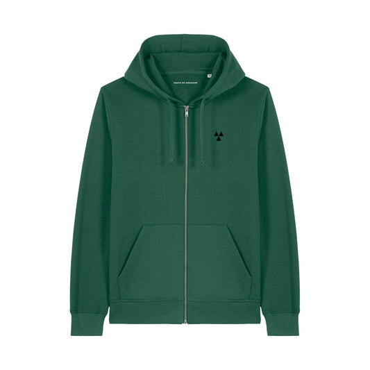 THE NORDIC BASIC ZIP HOODIE // Nordic Field Gren