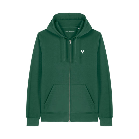 THE NORDIC BASIC ZIP HOODIE // Nordic Field Gren
