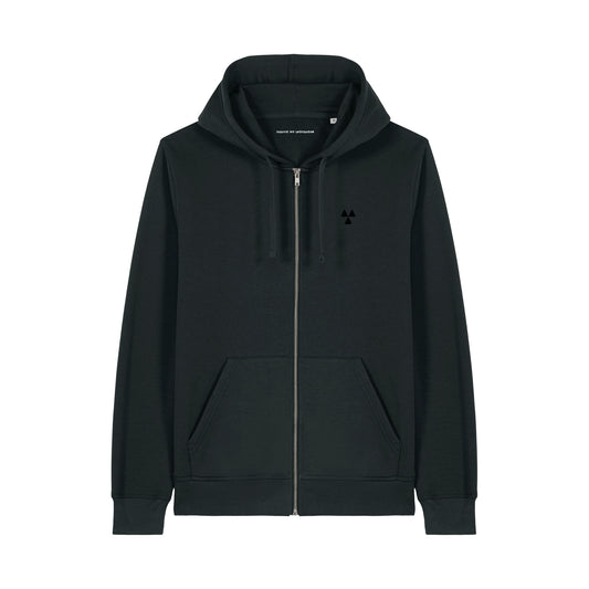 THE NORDIC BASIC ZIP HOODIE // Nordic Deep Black