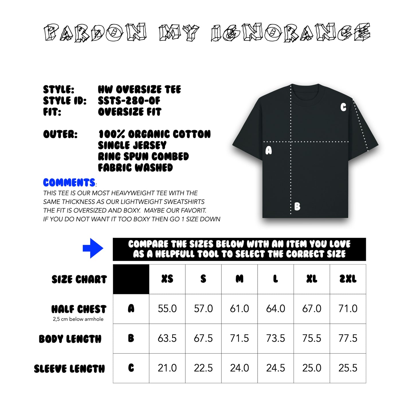 THE NORDIC OVERSIZE TEE // Nordic Midnight Blue