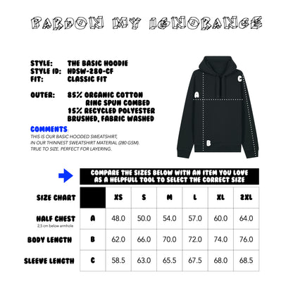 THE NORDIC BASIC HOODIE // Nordic Deep Black