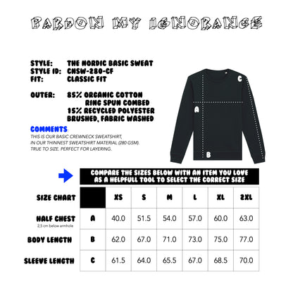 THE NORDIC BASIC SWEAT // Nordic Blood Red