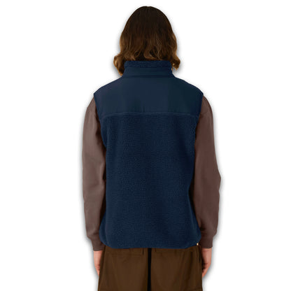 THE NORDIC CORE PILE VEST // Nordic Midnight Blue