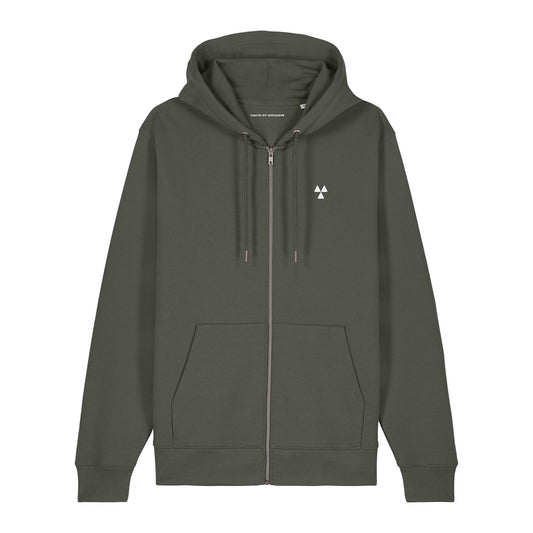 THE NORDIC LW ZIP  HOODIE // Nordic Forest Green
