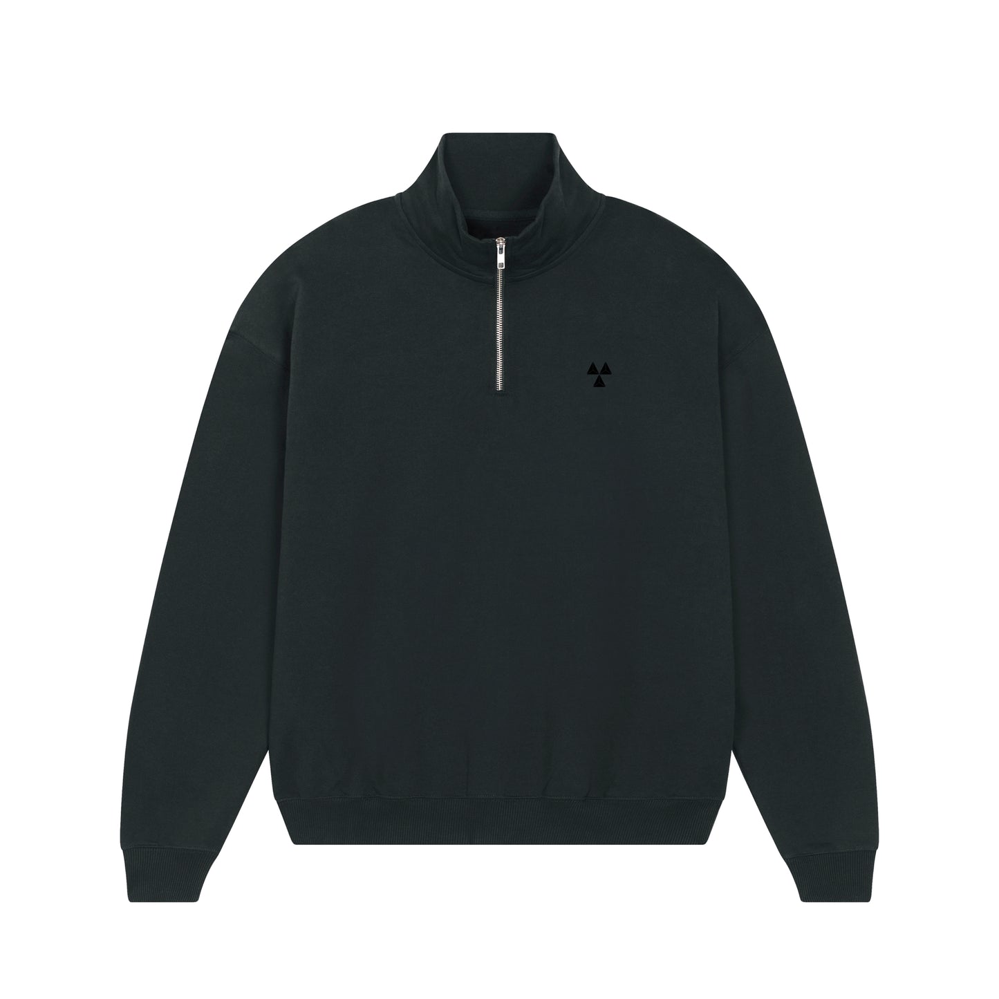 THE NORDIC HW ZIP NECK SWEAT // Nordic Deep Black