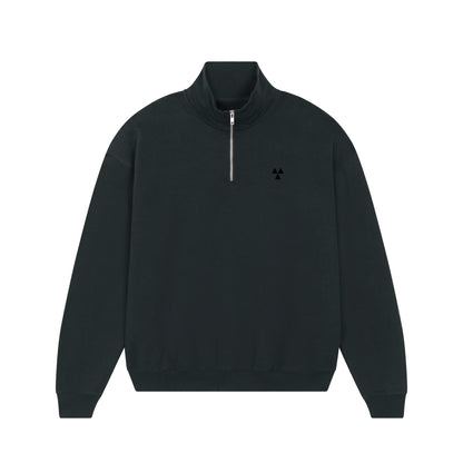 THE NORDIC HW ZIP NECK SWEAT // Nordic Deep Black