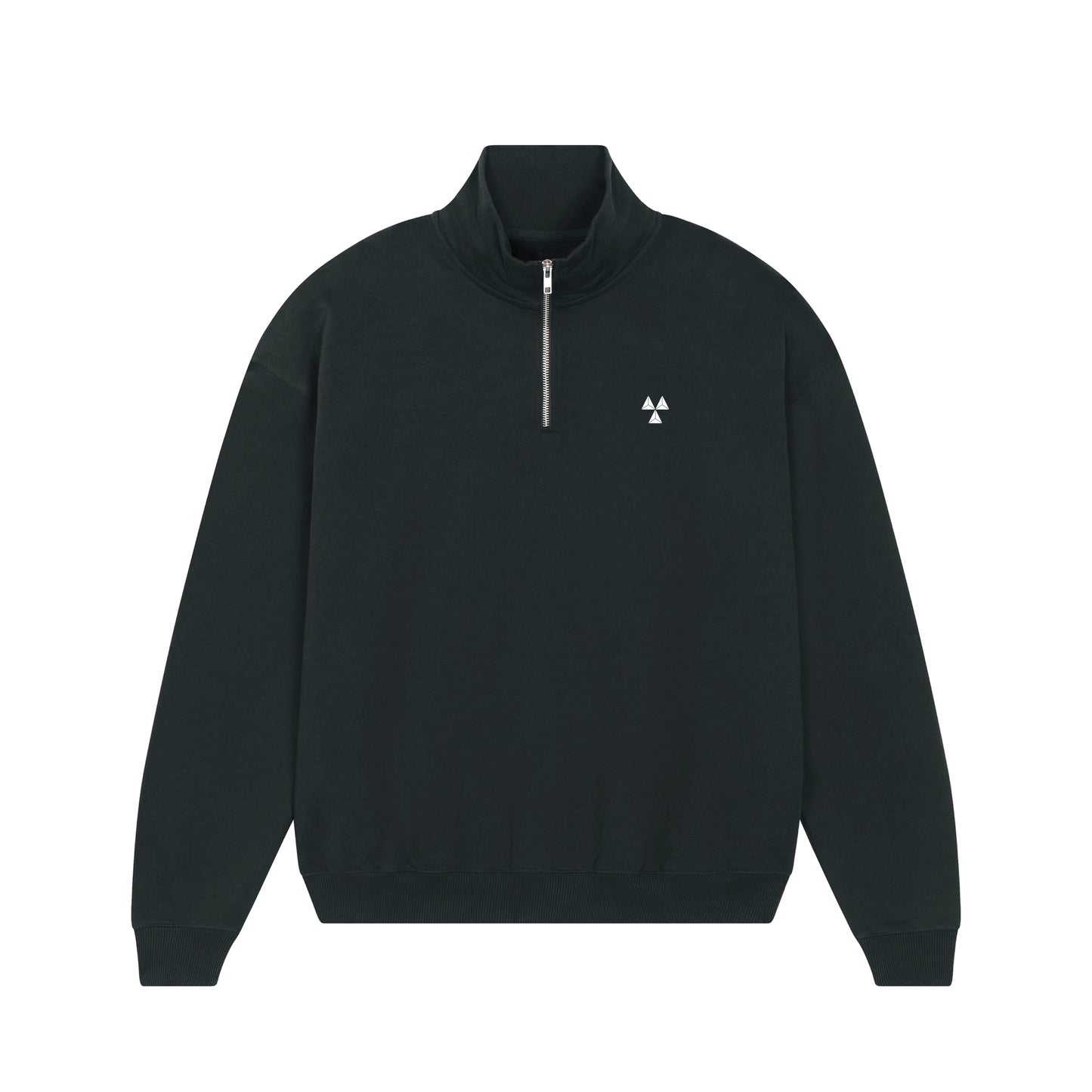 THE NORDIC HW ZIP NECK SWEAT // Nordic Deep Black