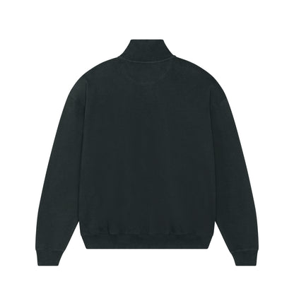 THE NORDIC HW ZIP NECK SWEAT // Nordic Deep Black