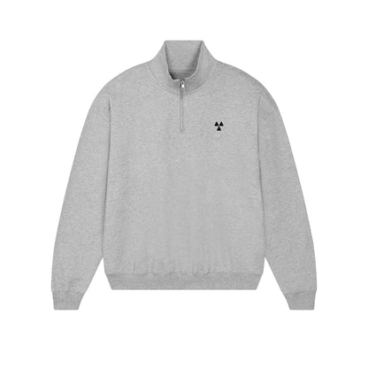 THE NORDIC HW ZIP NECK SWEAT // Nordic Grey Melange