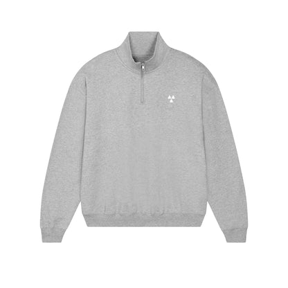 THE NORDIC HW ZIP NECK SWEAT // Nordic Grey Melange