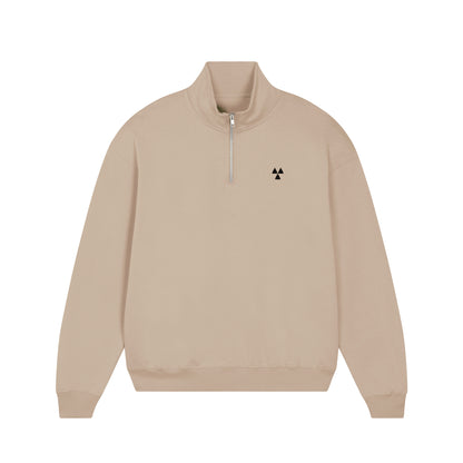 THE NORDIC HW ZIP NECK SWEAT // Nordic Sand Dune