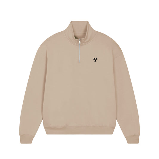 THE NORDIC HW ZIP NECK SWEAT // Nordic Sand Dune